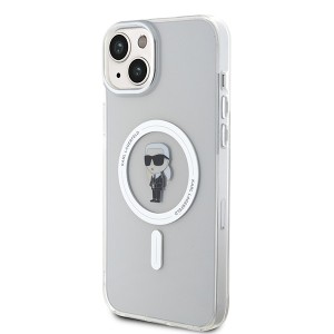 Karl Lagerfeld KLHMP15MHFCKNOT iPhone 15 Plus / 14 Plus 6.7" transparent hardcase IML Ikonik MagSafe