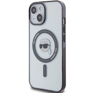 Karl Lagerfeld KLHMP15MHKHNOTK iPhone 15 Plus / 14 Plus 6.7" transparent hardcase IML Karl`s Head MagSafe