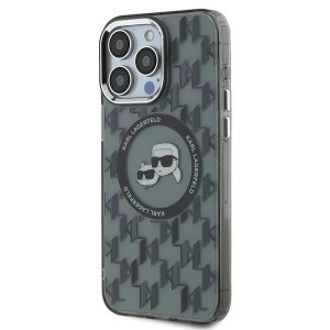 Karl Lagerfeld KLHMP15XHMCKMHK iPhone 15Pro Max 6.7" czarny/black IML Monogram Karl&Choupette Head MagSafe