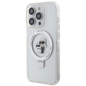 Karl Lagerfeld KLHMP15XHMRSKCH iPhone 15Pro Max 6.7" biały/white hardcase Ring Stand Karl&Choupettte MagSafe