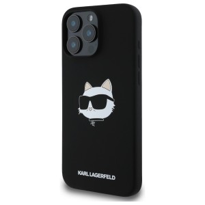Karl Lagerfeld KLHMP16LSCHPPLK iPhone 16 Pro 6.3" czarny/black hardcase Silicone Choupette Head Print MagSafe
