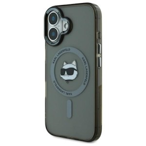 Karl Lagerfeld KLHMP16MHLSCHK iPhone Plus 6.7" czarny/black hardcase IML Metal Choupette Head MagSafe