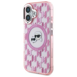 Karl Lagerfeld KLHMP16SHMCKMHP iPhone 166.1" różowy/pink IML Monogram Karl&Choupette Head MagSafe