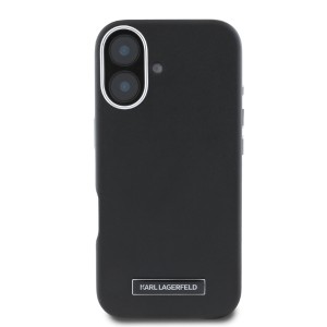 Karl Lagerfeld KLHMP16SPGMSRPK iPhone16 6.1" czarny/black hardcase FW Metal Plate MagSafe