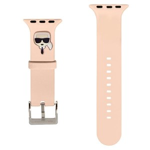 Karl Lagerfeld Pasek KLAWLSLKP AppleWatch 42/44/45/49mm różowy/pink strap Silicone Karl Heads