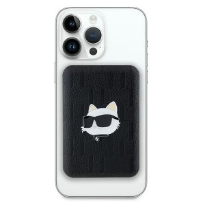 Karl Lagerfeld Powerbank indukcyjnyKLPB5FPGKSCHHK 15W 5000mAh czarny/black Choupette Head Pin MagSafe