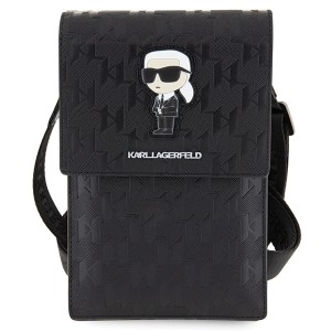 Karl Lagerfeld Torebka KLWBSAKHPKKczarny/black Saffiano Monogram Ikonik