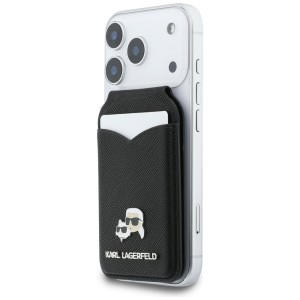 Portfel z lusterkiem Karl Lagerfeld      Stand Mirror MagSafe czarny