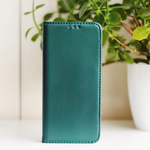 Etui Smart Magnetic do Samsung Galaxy A06 4G ciemnozielone