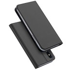 DuxDucis SkinPro [Gray], Etui notesowe do iPhone X/XS (5.8")